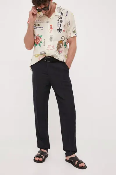 Plátěné kalhoty Armani Exchange