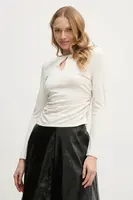 Halenka Sisley dámská, béžová barva, hladká, 5Y0XLQ080