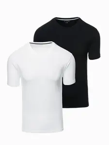 Ombre Set of men's t-shirts with round neckline