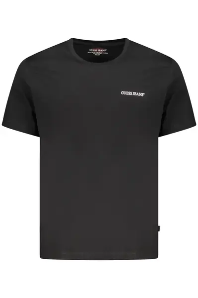 Čierne pánske tričko s krátkym rukávom