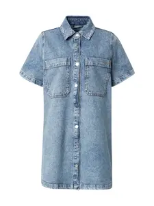 HUGO Košeľové šaty 'Gandira'  modrá denim