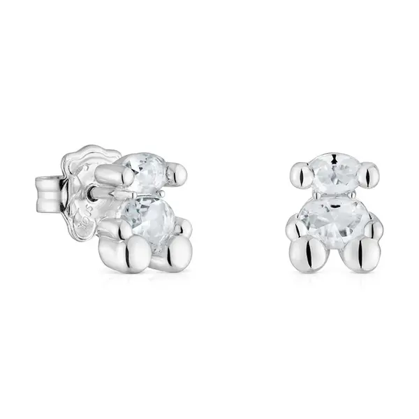 Stříbrné náušnice Tous Bold Bear Gem 1004228300