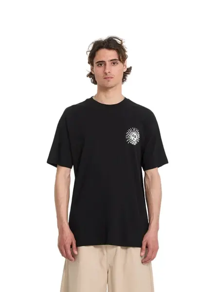 Volcom pánské tričko Mazatlan Sst Black | Černá | Velikost L | 100% bavlna