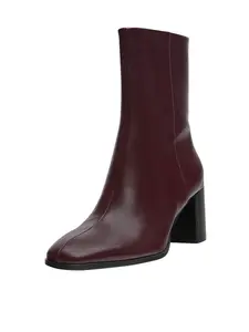 Pull&Bear Členkové čižmy  gaštanová