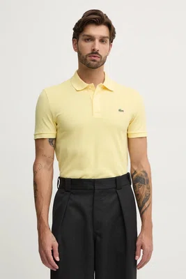 Bavlněné polo tričko Lacoste bílá barva