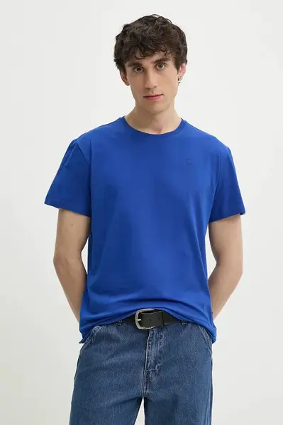 Bavlněné tričko G-Star Base-s modrá barva, D16411-336