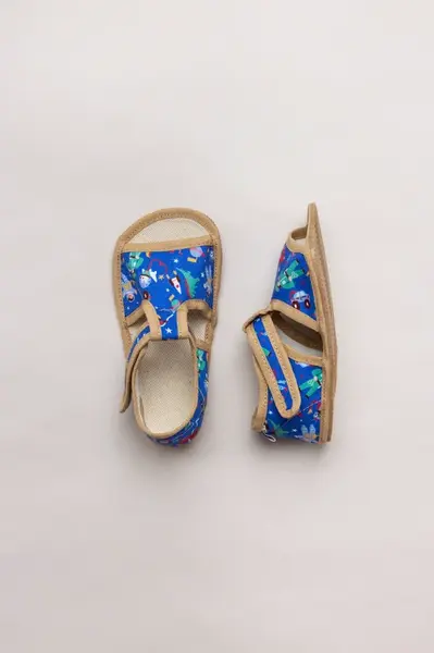 Milash barefoot papuče - model MONICA - Robot, Farba: viacfarebné, Veľkosť: 23 (VD: 14.9 cm. Š: 7 cm)