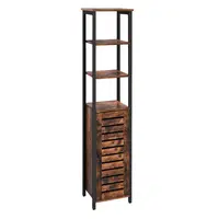 Boxxx REGÁL, hnědá, černá, uhlíková ocel, 37/167/30 cm