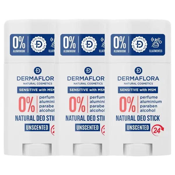 DERMAFLORA stick tuhý deodorant SENSITIVE 3ks