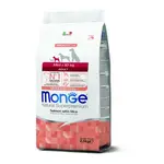 MONGE Natural Superpremium Mini Adult 2,5kg monoproteínové krmivo losos/ryža pre dospelých psov malých plemien