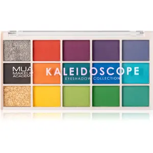 MUA Makeup Academy Eyeshadow Collection 15 Shade Palette paletka očných tieňov odtieň Kaleidoscope 12 g