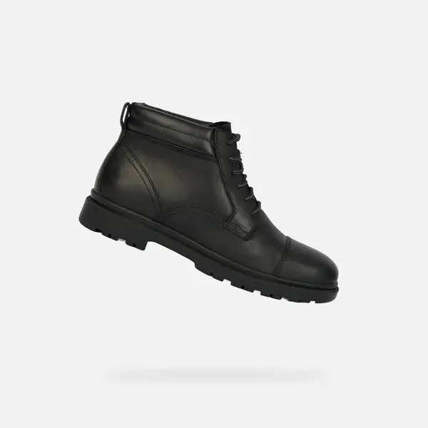 Čierne pánske členkové topánky Geox Andalo