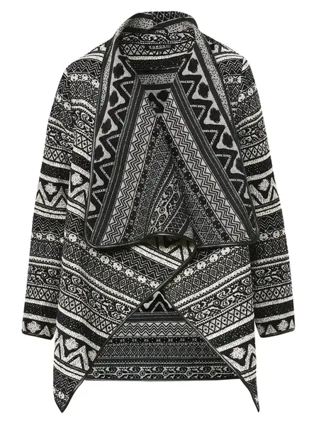 KOROSHI Prechodná bunda  čierna / biela