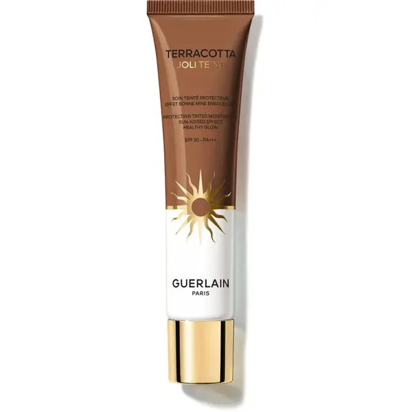 GUERLAIN Terracotta Joli Teint Protecting Tinted Moisturizer rozjasňující make-up pro přirozený vzhled SPF 20 odstín 50 Bronze 30 ml