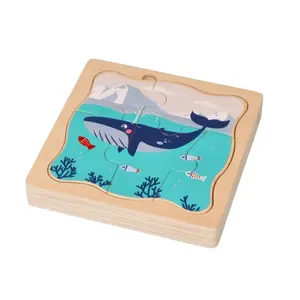 Adam Toys Dřevěné vrstvené puzzle Antarktida