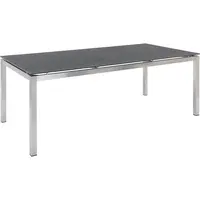 Amatio ZAHRADNÍ STŮL, kov, sklo, 200/100/75 cm