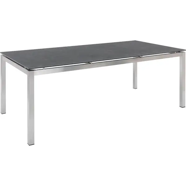 Amatio ZAHRADNÍ STŮL, kov, sklo, 200/100/75 cm