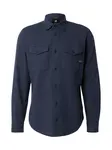 G-STAR Košeľa 'Marine Slim Shirt'  námornícka modrá