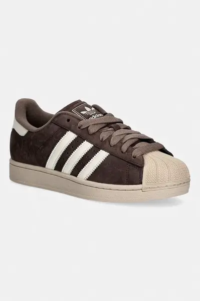 Nubukové tenisky adidas Originals Superstar II