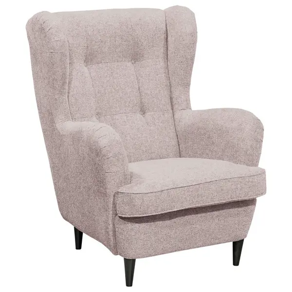 MID.YOU KŘESLO UŠÁK, textil, růžová