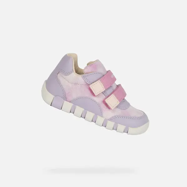 Fialové dívčí boty Geox Iupidoo