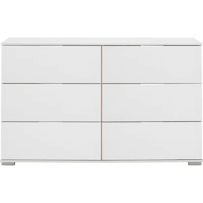 Carryhome KOMODA, bílá, 130/83/41 cm