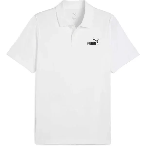 Puma ESSENTIALS NO.1 LOGO JERSEY POLO Pánské polo triko, bílá, velikost