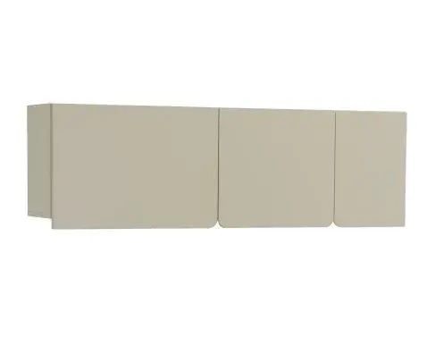 Nástěnná skříňka Lucky, eukalyptově zelená/baltský dub