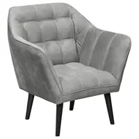 MID.YOU KOKTEJLOVÉ KŘESLO, textil, kompozitní dřevo, šedá