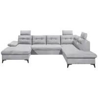 MID.YOU SEDACÍ SOUPRAVA, textil, světle šedá