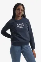 Bavlněná mikina A.P.C. Sweat Tina COEBH-F27561 MARINE