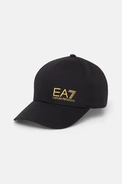 Bavlněná baseballová čepice EA7 Emporio Armani