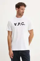 Bavlněné tričko A.P.C. t-shirt standard grand vpc GOTS