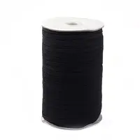 1/4 inch Flat Braided Elastic Rope Cord