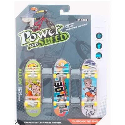 Skateboard - sada 3ks (vel.9,5x2,5 cm)