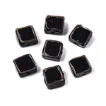 Handmade Gold Sand Lampwork Beads