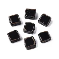 Handmade Gold Sand Lampwork Beads