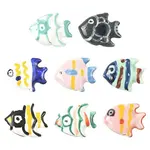 8Pcs 8 Colors Handmade Porcelain Beads