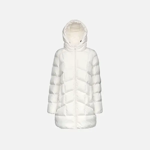 Cream women's jacket Geox Anylla - Women's