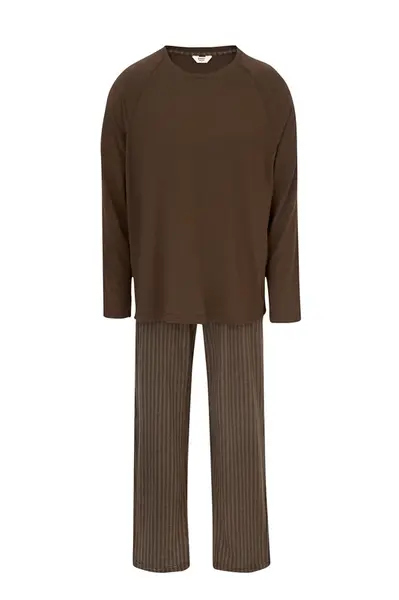 Dagi Dlhé pyžamo  hnedá