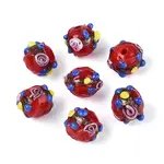 Handmade Gold Sand Lampwork Beads