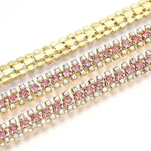 Iron Rhinestone Cup Chains