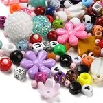 Acrylic Bead and Resin Pendant Set