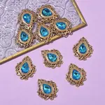 Retro Baroque Style Alloy Acrylic Pandants