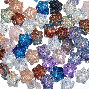 100Pcs Transparent Glass Beads
