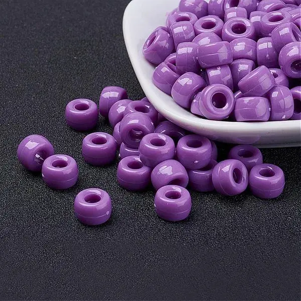 Opaque Acrylic European Beads