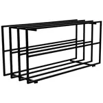 Xora REGÁL NA BOTY, černá, 92,5/43/31 cm