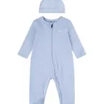 Dětský bavlněný overal Levi's LVN FOOTED COVERALL & HAT SET