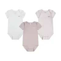 Bavlněné kojenecké body Levi's LVG 3PK BOW BODYSUIT SET 3-pack