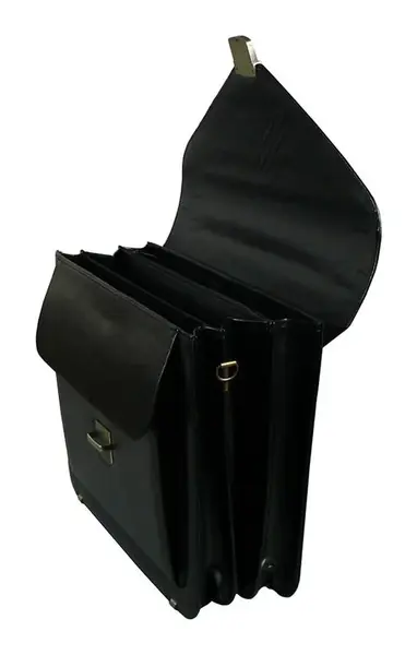 Pánska aktovka REAbags 7173B-TR - čierna/nikel